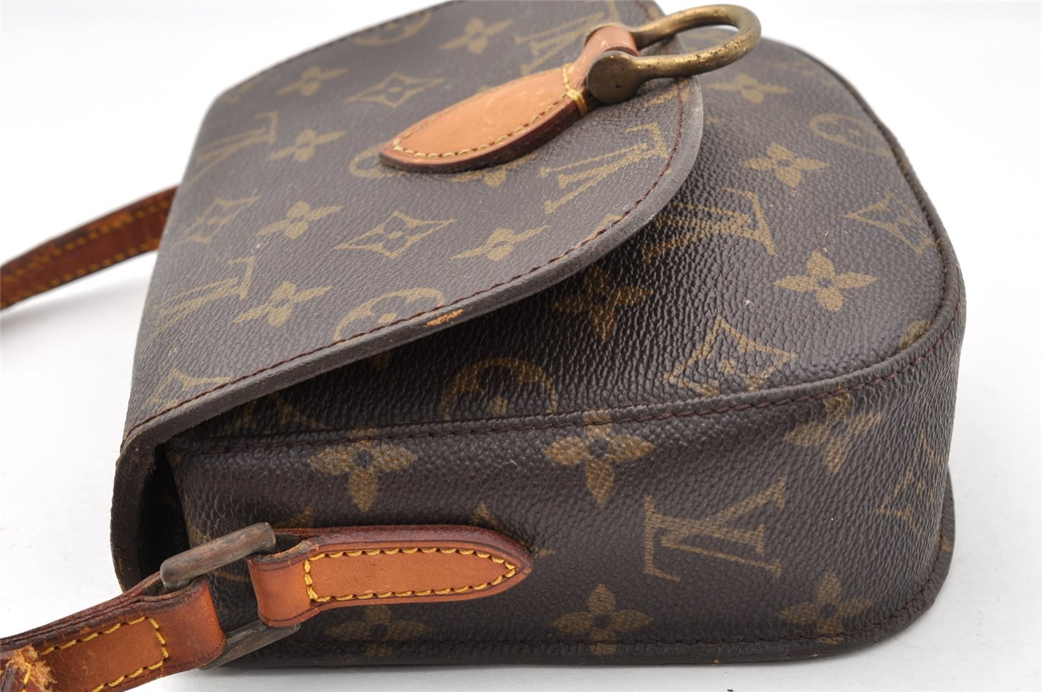 Authentic Louis Vuitton Monogram Saint Cloud PM M51244 Shoulder Bag Junk 5092I