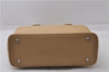 Authentic BURBERRY Vintage Leather Shoulder Hand Tote Bag Purse Beige 5093D
