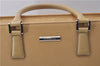 Authentic BURBERRY Vintage Leather Shoulder Hand Tote Bag Purse Beige 5093D