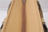 Authentic BURBERRY Vintage Leather Shoulder Hand Tote Bag Purse Beige 5093D