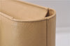 Authentic BURBERRY Vintage Leather Shoulder Hand Tote Bag Purse Beige 5093D