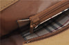 Authentic BURBERRY Vintage Leather Shoulder Hand Tote Bag Purse Beige 5093D