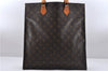 Authentic Louis Vuitton Monogram Sac Plat Hand Bag M51140 LV 5097D