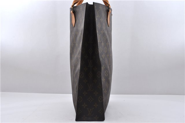 Authentic Louis Vuitton Monogram Sac Plat Hand Bag M51140 LV 5097D