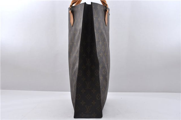 Authentic Louis Vuitton Monogram Sac Plat Hand Bag M51140 LV 5097D