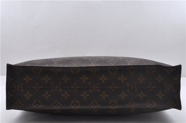 Authentic Louis Vuitton Monogram Sac Plat Hand Bag M51140 LV 5097D