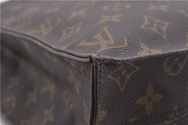 Authentic Louis Vuitton Monogram Sac Plat Hand Bag M51140 LV 5097D