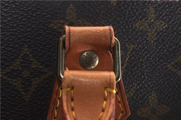 Authentic Louis Vuitton Monogram Sac Plat Hand Bag M51140 LV 5097D