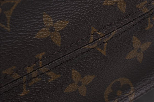 Authentic Louis Vuitton Monogram Sac Plat Hand Bag M51140 LV 5097D