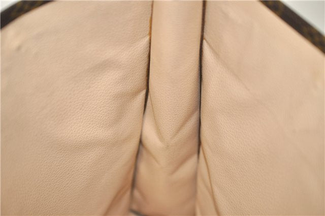 Authentic Louis Vuitton Monogram Sac Plat Hand Bag M51140 LV 5097D