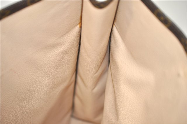 Authentic Louis Vuitton Monogram Sac Plat Hand Bag M51140 LV 5097D