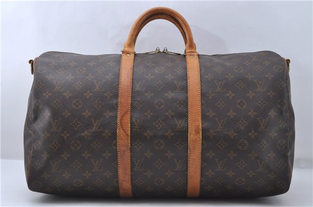 Auth Louis Vuitton Monogram Keepall Bandouliere 50 Boston Bag M41416 LV 5098D