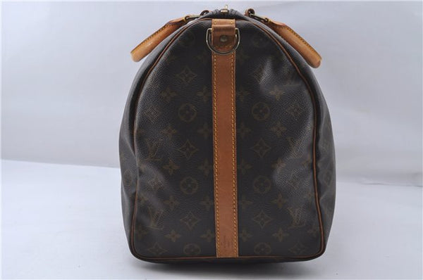 Auth Louis Vuitton Monogram Keepall Bandouliere 50 Boston Bag M41416 LV 5098D