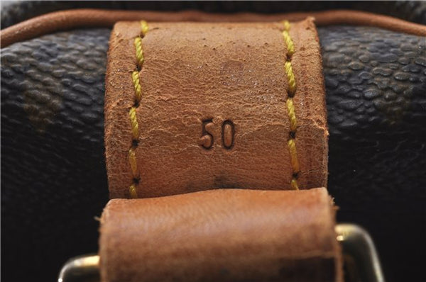 Auth Louis Vuitton Monogram Keepall Bandouliere 50 Boston Bag M41416 LV 5098D