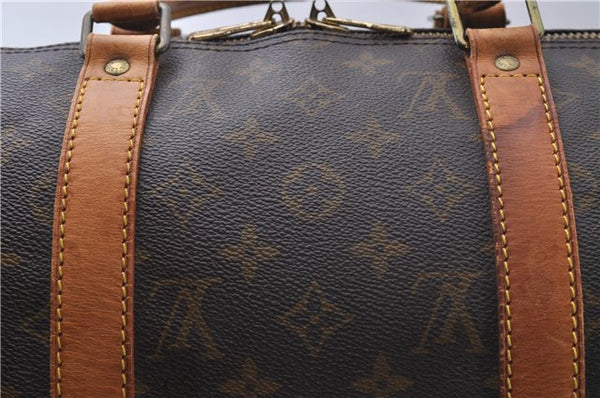 Auth Louis Vuitton Monogram Keepall Bandouliere 50 Boston Bag M41416 LV 5098D