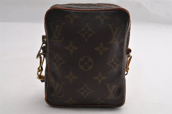 Auth Louis Vuitton Monogram Mini Poche Danube Shoulder Cross Bag Old Model 5098I