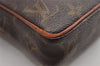 Auth Louis Vuitton Monogram Mini Poche Danube Shoulder Cross Bag Old Model 5098I