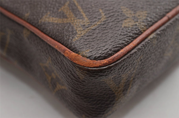 Auth Louis Vuitton Monogram Mini Poche Danube Shoulder Cross Bag Old Model 5098I