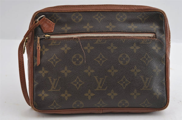 Authentic Louis Vuitton Monogram Sac Sport Travel Hand Bag Old Model LV 5100I