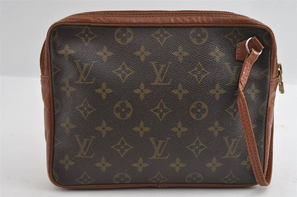 Authentic Louis Vuitton Monogram Sac Sport Travel Hand Bag Old Model LV 5100I