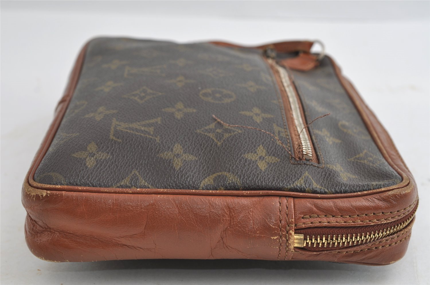 Authentic Louis Vuitton Monogram Sac Sport Travel Hand Bag Old Model LV 5100I