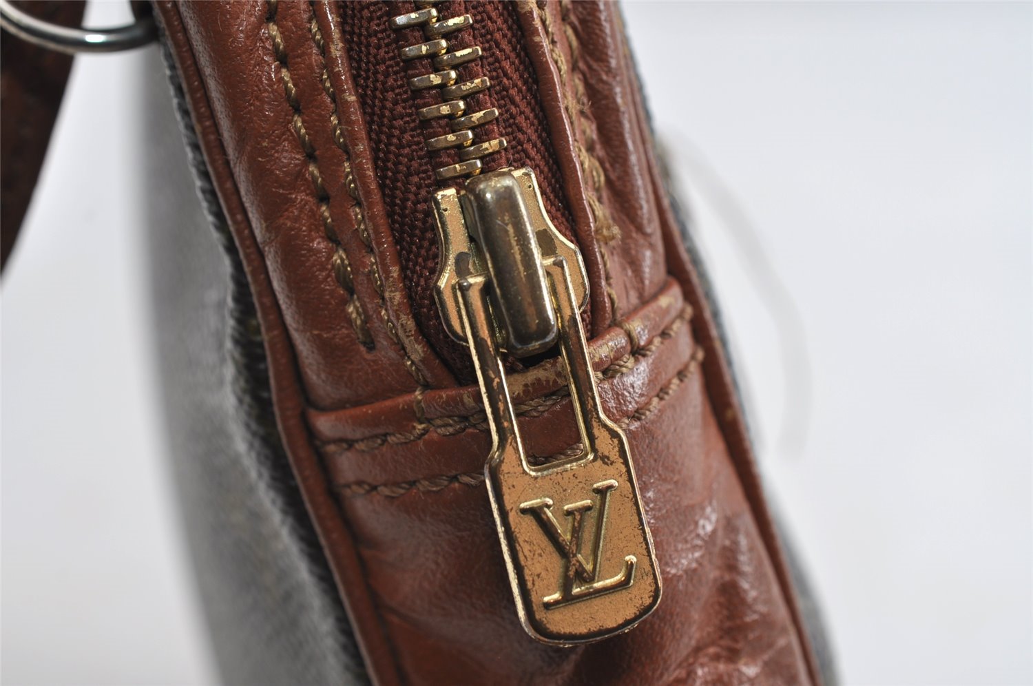 Authentic Louis Vuitton Monogram Sac Sport Travel Hand Bag Old Model LV 5100I