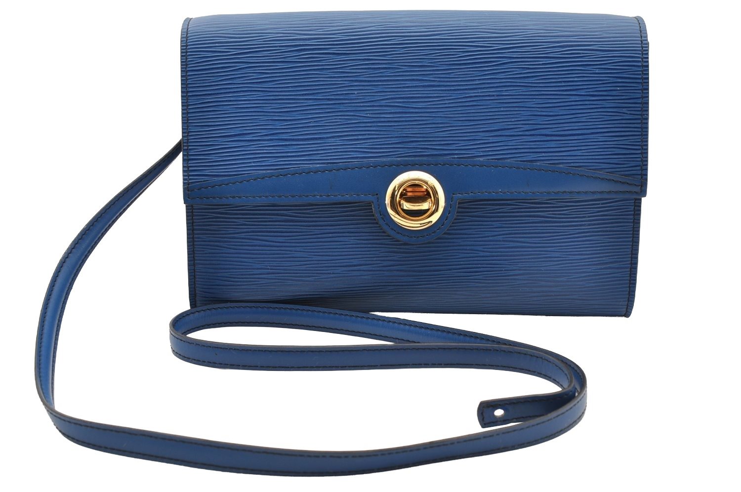 Authentic Louis Vuitton Epi Arche 2Way Shoulder Bag Blue M52575 LV Junk 5102I