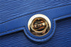 Authentic Louis Vuitton Epi Arche 2Way Shoulder Bag Blue M52575 LV Junk 5102I
