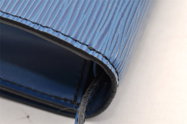 Authentic Louis Vuitton Epi Arche 2Way Shoulder Bag Blue M52575 LV Junk 5102I