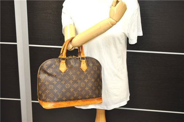 Authentic LOUIS VUITTON Monogram Alma Hand Bag M51130 LV 5103C