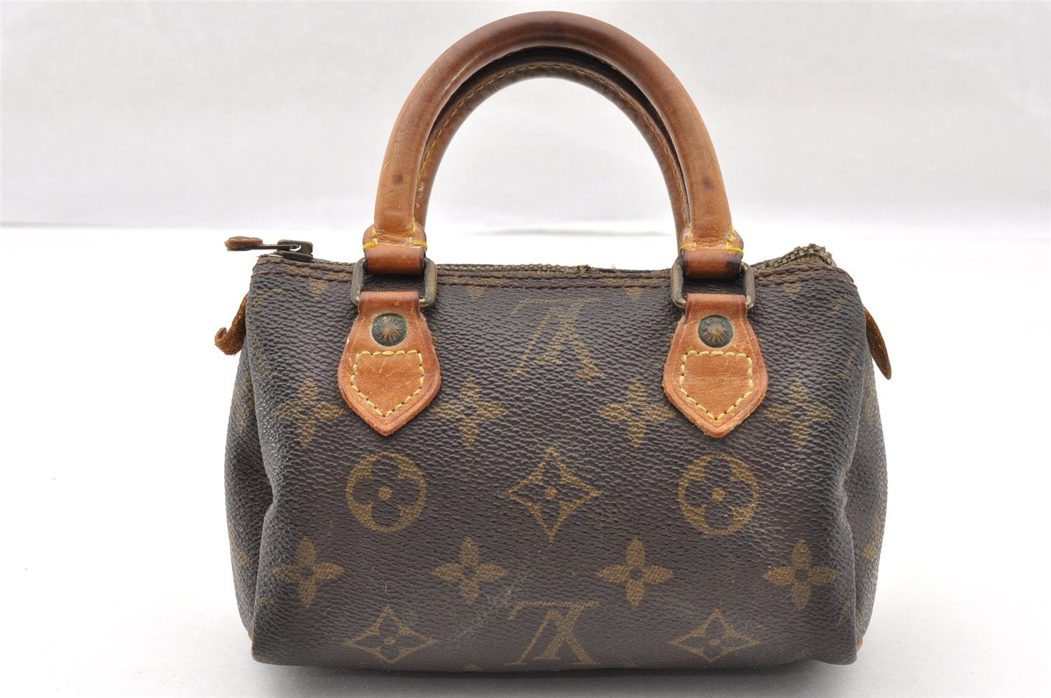 Authentic Louis Vuitton Monogram Mini Speedy Hand Bag Purse Old Model LV 5103I