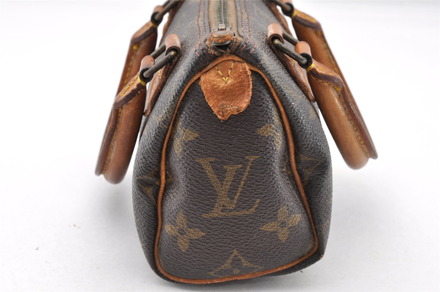 Authentic Louis Vuitton Monogram Mini Speedy Hand Bag Purse Old Model LV 5103I