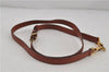 Authentic Louis Vuitton Leather Shoulder Strap Brown 39.4-46.5" LV 5105D