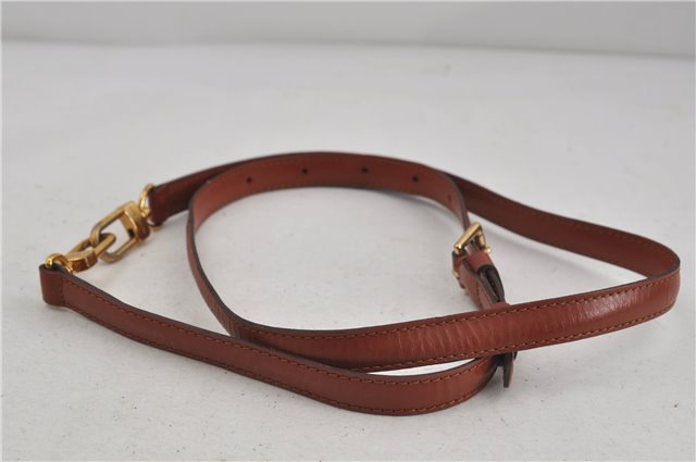 Authentic Louis Vuitton Leather Shoulder Strap Brown 39.4-46.5