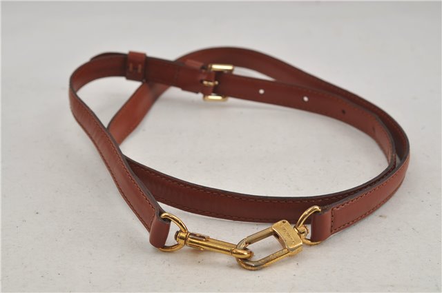 Authentic Louis Vuitton Leather Shoulder Strap Brown 39.4-46.5
