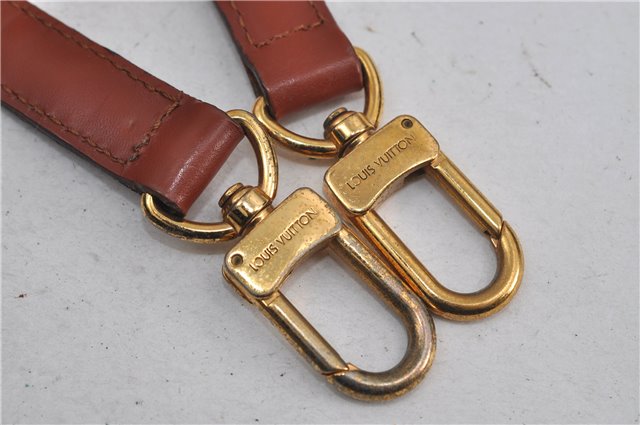 Authentic Louis Vuitton Leather Shoulder Strap Brown 39.4-46.5