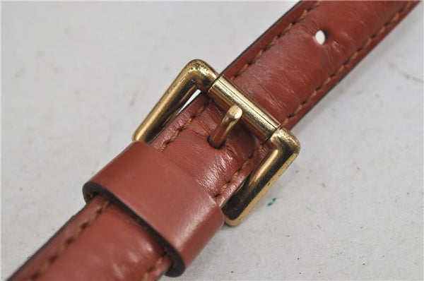 Authentic Louis Vuitton Leather Shoulder Strap Brown 39.4-46.5" LV 5105D