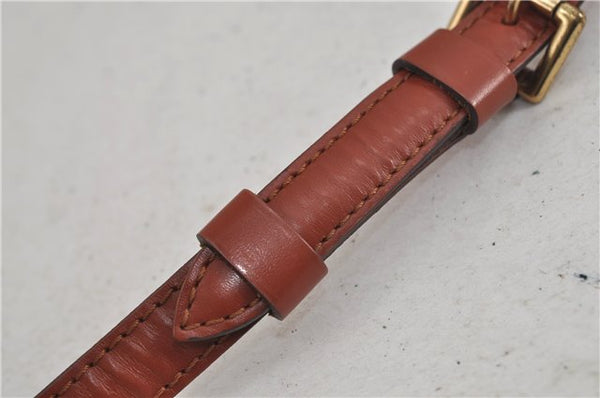 Authentic Louis Vuitton Leather Shoulder Strap Brown 39.4-46.5" LV 5105D