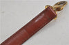 Authentic Louis Vuitton Leather Shoulder Strap Brown 39.4-46.5" LV 5105D