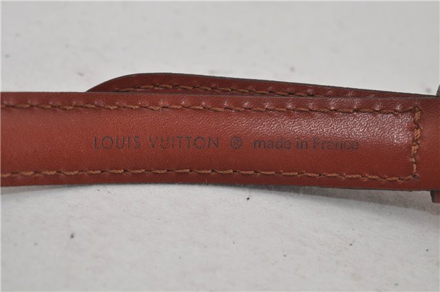Authentic Louis Vuitton Leather Shoulder Strap Brown 39.4-46.5