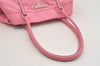 Authentic PRADA Nylon Tessuto Leather Shoulder Hand Tote Bag Pink 5105I