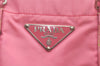 Authentic PRADA Nylon Tessuto Leather Shoulder Hand Tote Bag Pink 5105I