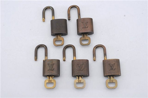 Authentic Louis Vuitton Padlock & Keys 10Set LV 5106D