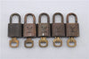 Authentic Louis Vuitton Padlock & Keys 10Set LV 5106D