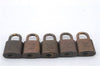 Authentic Louis Vuitton Padlock & Keys 10Set LV 5106D