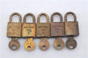 Authentic Louis Vuitton Padlock and Key 10Set Old Model LV 5108D