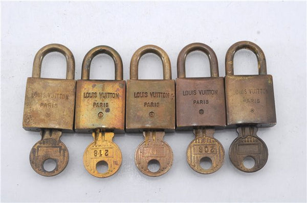 Authentic Louis Vuitton Padlock and Key 10Set Old Model LV 5108D