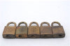 Authentic Louis Vuitton Padlock and Key 10Set Old Model LV 5108D