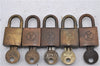 Authentic Louis Vuitton Padlock and Key 10Set Old Model LV 5109D