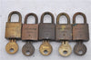 Authentic Louis Vuitton Padlock and Key 10Set Old Model LV 5109D